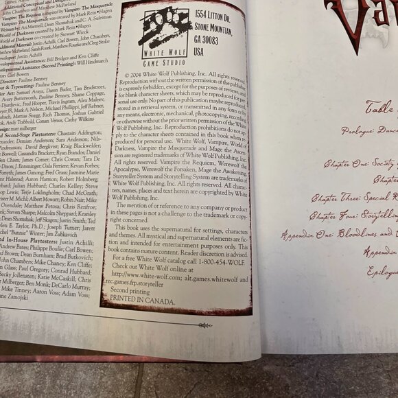 Vampire The Requiem Hardcover World of Darkness White Wolf - Picture 6 of 8